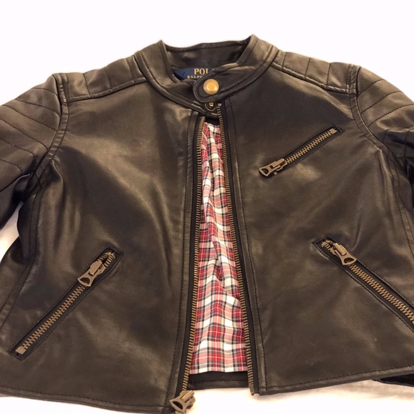 Polo Ralph Lauren Other - Ralph Lauren Polo Faux Leather Girls Jacket